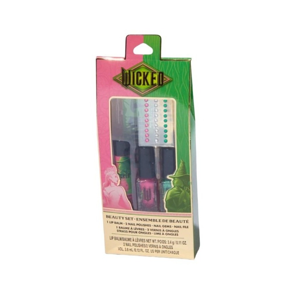 ✨Wicked™ Claire's Exclusive Beauty Set–Glinda & Elphaba Nail Polish, Lip Balm✨